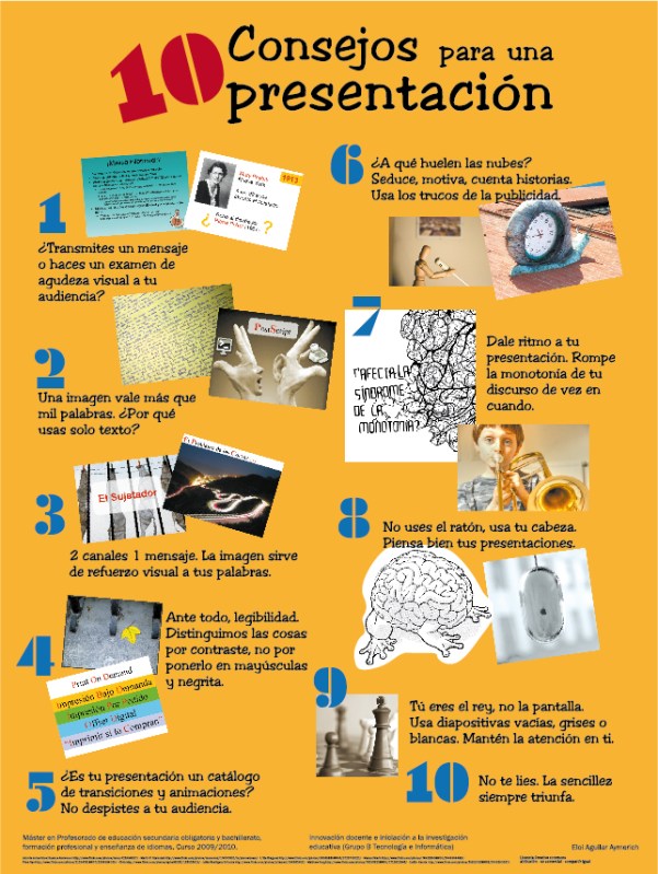 10 Consejos básicos para realizar buenas presentaciones en powerpoint o programas similares