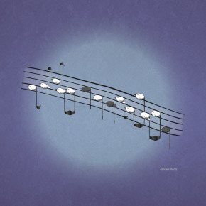 Pajaros nota – Fondo para IPAD y&nbsp;más